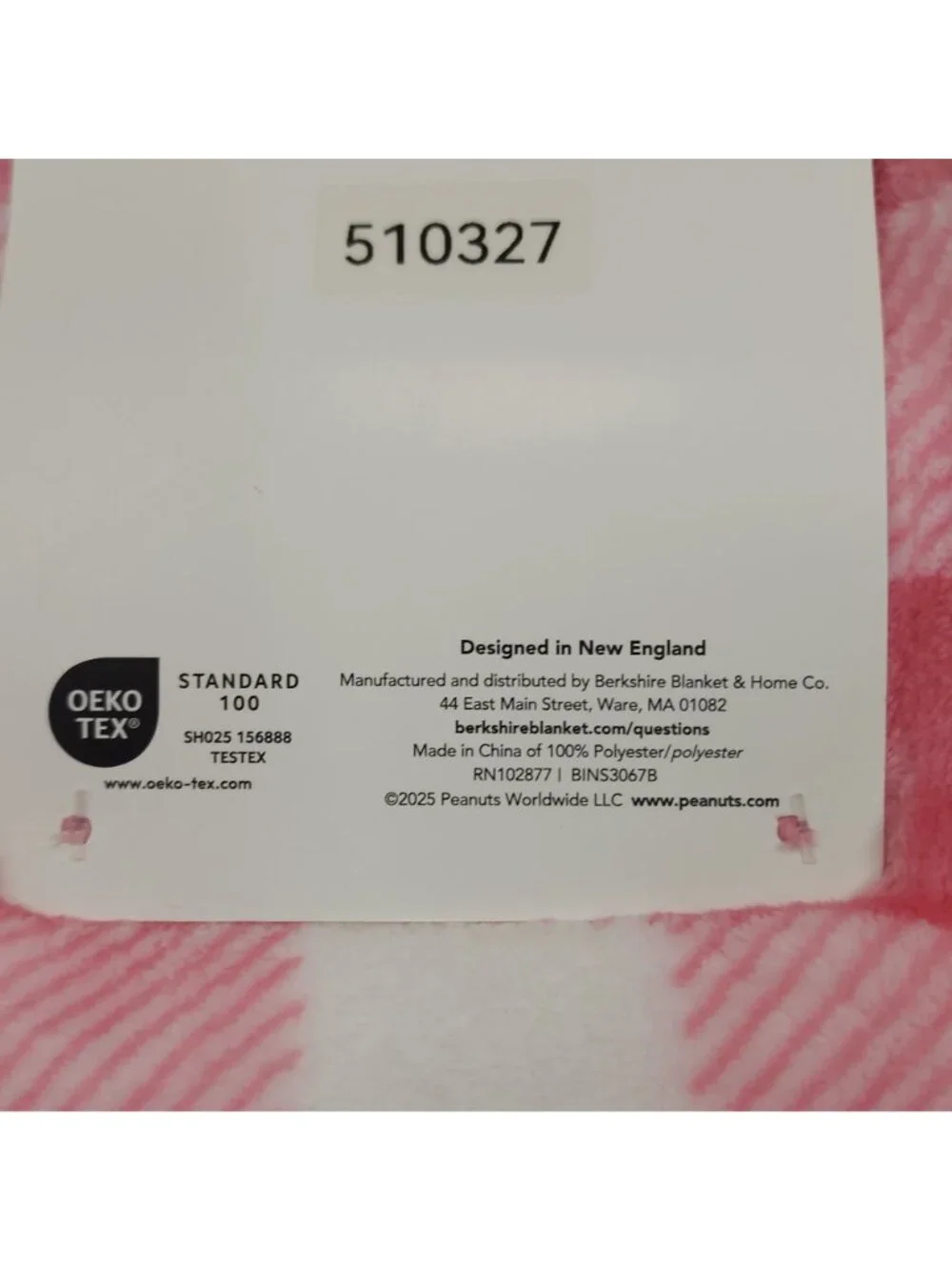 Peanuts Snoopy Woodstock Pet Throw Blanket By Berkshire Christmas Pink Plaid